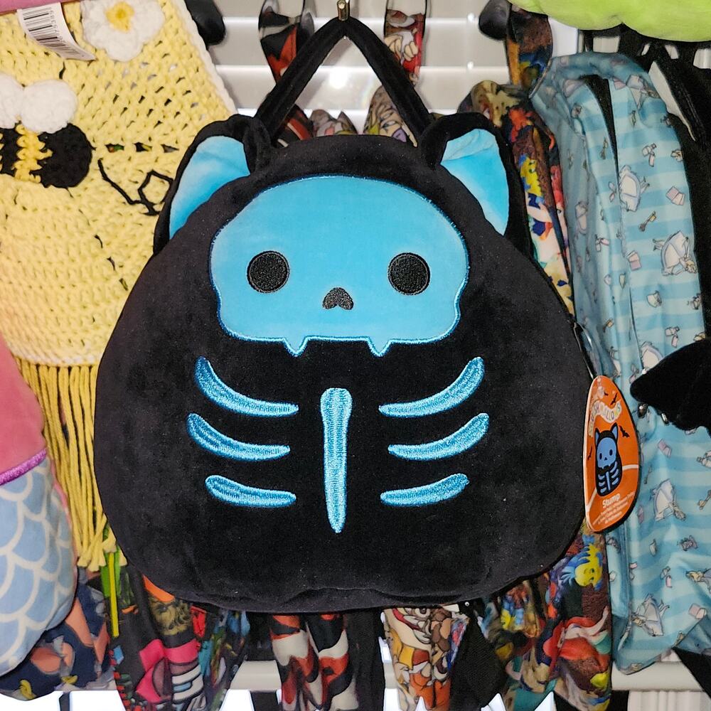 Squishmallows STUMP Skeleton Kitty Halloween Pail NWT • 2024